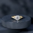 thumbnail image 6 of Certified Lab Diamond Circle Engagement Ring - 2 Carat - EF-VS Quality - Ready To Gift, 10K Yellow Gold, US 9.50, 6 of 9