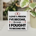 thumbnail image 4 of Zomyto 5"x5" Nurse Wood Box Sign Decor Desk Sign Nursing Gifts I Love the Person Wooden Box Block Sign Rustic Home Graduation Party Decoration RN Grad Gift, 4 of 5