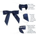 thumbnail image 3 of Dalrosia 50PCS Satin Bow for Gift Wrapping Twist Tie Bows for Wedding Favors Candy Apples Party Valentine's Day Christmas Decorations, 3 of 4