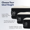 thumbnail image 7 of King Koil 20" Queen Air Mattress with Built-in High-Speed Pump - CNN Underscored Top Pick, Sleeps Like a Real Bed, Inflates in 2 Minutes, 600 lb Capacity for Guests, Camping, Home, 1-Year Warranty, 7 of 7