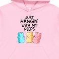 thumbnail image 3 of Inktastic Easter Just Hangin' with My Peeps Youth Hoodie Sweatshirt, 3 of 4