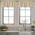thumbnail image 3 of LALILO Kitchen Curtain Valance Fine Beach Sand Summer Sun Sand Rod Pocket Window Curtain 52"x 18" Set of 2, 3 of 5