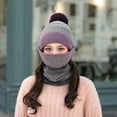 thumbnail image 5 of SPRING PARK 1 Set Women Winter Knitted Beanie Cap Warm Face Cover Neck Scarf Gloves Outdoor Hat+Scarf, 5 of 5