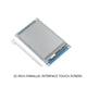 thumbnail image 4 of Tholdsy Placa de desarrollo de pantalla táctil colorida de 3,2 pulgadas, módulo de pantalla ABS 320x240, componente electrónico de pantalla táctil Electrónica miscelánea 34 pines, 4 of 6