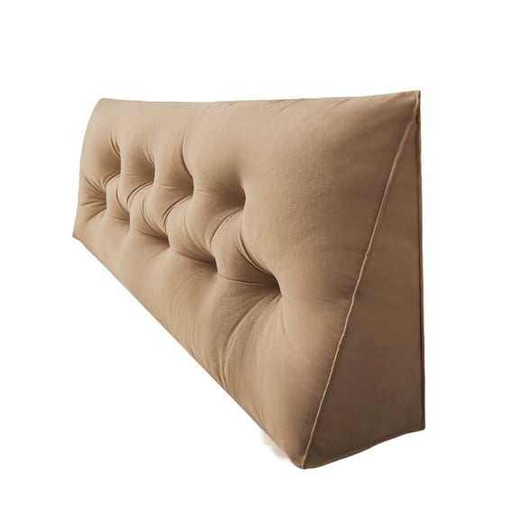 Triangular Bed Rest Pillow Extra Tall Thick 120x50x15cm for Reading Sleeping
