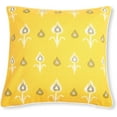 thumbnail image 6 of · REDEARTH · Printed Throw Pillow Cushion Covers-Woven Decorative Farmhouse Cases Set for Couch, Sofa, Bed, Chair, Dining, Patio, Outdoor, car; 100% Cotton (18"x18"; Mustard1) Pack of 4, 6 of 9