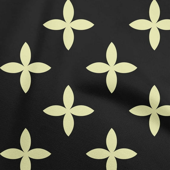oneOone Cotton Cambric Black Fabric Block Print Sewing Material Print Fabric By The Yard 42 Inch Wide