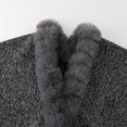 thumbnail image 6 of Ponchos for Women Shawls and Wraps Evening Dresses Elegant Faux Fur Party Collar Cloak Cape, 6 of 8