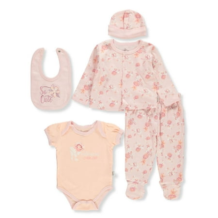 

Duck Duck Goose Baby Girls 6-Piece Cute Layette Set - pink/multi 0 - 3 months (Newborn)