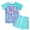 E001, variant on KYAIGUO Kids Girls Short Sleeve Swimsuits Outfit Toddler Summer Breathable Bathing Suits 2PCS Set Beach Rash Guard Split Swimwear for Girls 5-12 Years