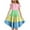 Light Blue, variant on NTACZA Ruffle Dresses for Girl Midi Color Block Birthday Dresses Flowy A Line Crew Neck Sundress for Kids 4 Years