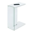 thumbnail image 3 of Convenience Concepts SoHo Glass C End Table, White/Glass, 3 of 3