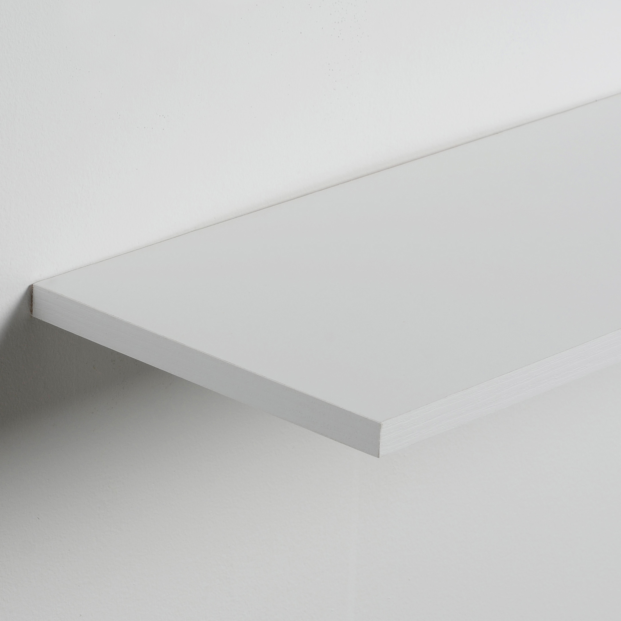 Delta Slim Floating Wall Shelves, Set of 2, 36 in. x 8 in. x .5 in. White