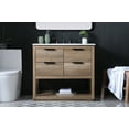 thumbnail image 4 of Elegant Lighting VF19236NT Larkin 36" Free Standing Single Basin Vanity Set - Wood, 4 of 4