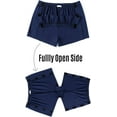 thumbnail image 5 of UTOURS Unisex Tear Away Shorts 3-inch Knee Hip Replacement Recovery Post Surgery Cotton Shorts Loose Fit Without Pocket, 5 of 6