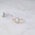 thumbnail image 1 of Opal Ring, Dainty Ring, October Birthstone, Opal Jewelry, Stackable Rings, Rings for Women, Gift for Her, Gift for Mom, Gemstone Ring, 1 of 4