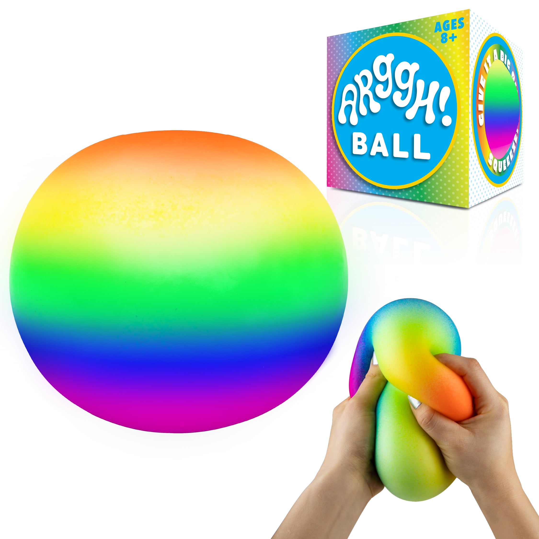 rainbow squishy ball