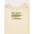 thumbnail image 2 of Touched by Nature Organic Cotton Bodysuits 3pk, Corn, 3-6 Months, 2 of 6