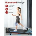 thumbnail image 4 of 2 in 1 Portable Treadmill with Handle, 2.5HP Walking Pad Treadmill for Home , Under Desk Treadmill Max Capacity 300 lbs,Black, 4 of 11