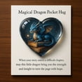 thumbnail image 3 of Magic Dragon Pocket Hug Card - Exquisite Commemorative Comforting Gift, Miniature Inspirational Token for Friends/Family, Portable Keepsake for Encouragement & Cheer, Cute Gift, 3.5*2.8in, A, 3 of 7