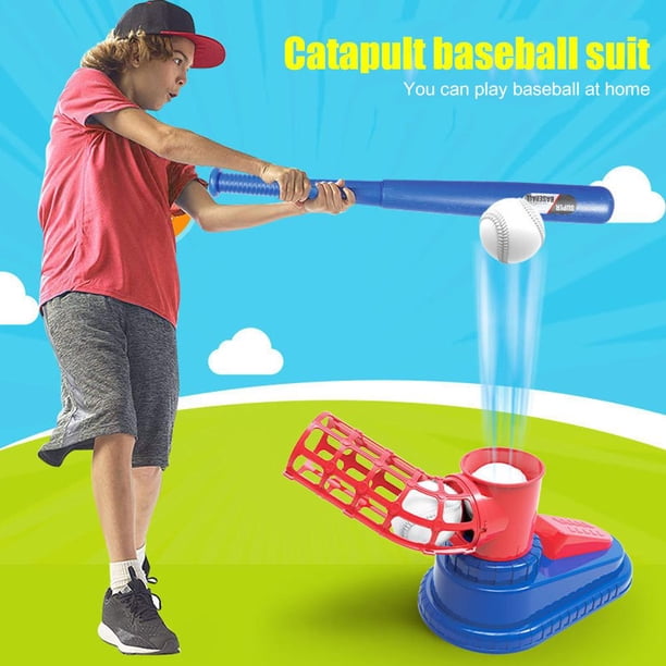Lanzador de béisbol Juego de máquina automática de bolas de béisbol lanzador de práctica de béisbol para niños juguetes deportivos FLhrweasw Nuevo