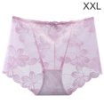 thumbnail image 1 of Bragas de encaje para mujer, sexy, hueco, sin costuras, cintura media, levantamiento de cadera, ropa interior transpirable, rosa, XXL Sweethay AP001201-21B, 1 of 7