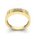 thumbnail image 3 of Genuine 1ct Round Cut Diamond Mens Classic 3 stone Anniversary Wedding Band Solid 14K Rose, White or Yellow Gold GH SI1, 3 of 3