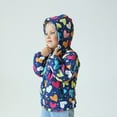 thumbnail image 5 of Generic Kids Warm Overcoats Windproof Toddler Boys Girls Winter Hooded Cartoon Printed Top Long Sleeve Zipper Padded Thick Jacket with Pockets(D,18-24 Months), 5 of 9