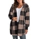 thumbnail image 2 of Camisas de franela a cuadros Augper para mujer, chaqueta informal de manga larga con botones, blusas estilo boyfriend de otoño con bolsillos, 2 of 7