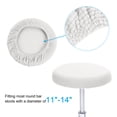 thumbnail image 3 of Unique Bargains 11 Inches Round Bar Stool Cover Washable Elastic Stool Cushion Slipcovers White, 3 of 7