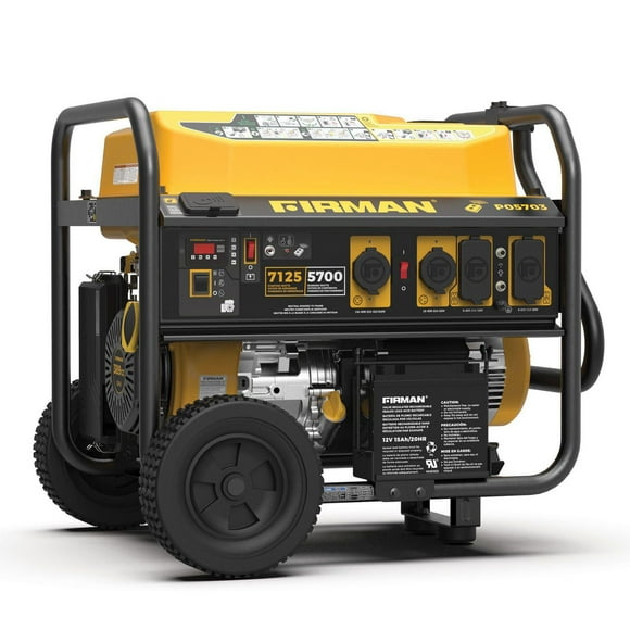 FIRMAN Power Equipment P05703 Gas Powered 7100/5700 Watt (performance Series) Extended Run Time Portable Generator