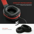 thumbnail image 4 of 2Pcak Kids Headphones, Wired On-Ear Headphones for Girls Boys with MIC, Tangle-Free 3.5mm Jack Foldable Stereo Headphones for School/Tablet/Travel, 4 of 11