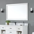 thumbnail image 4 of Maribella 58" Rectangular Bathroom Wood Framed Wall Mirror in White, 4 of 11
