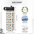 thumbnail image 4 of Susaid Cartoon Insects Print 18oz Sports Insulated Kettle Stainless Steel Water Bottle For Running, Hiking, Cycling, Climbing, 4 of 8