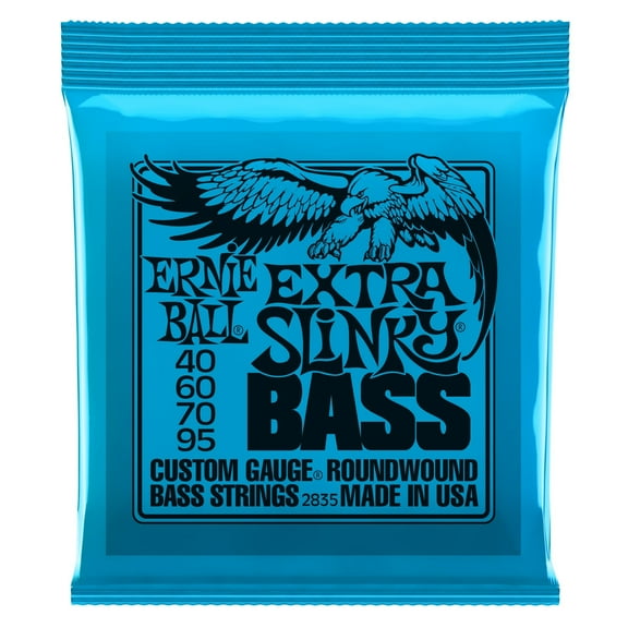 Ernie Ball Extra Slinky Nickel Wound Electric Bass Strings - 40-95 Gauge