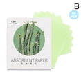 thumbnail image 1 of Cartoon Oil-Absorbing Paper Refreshing Oil Control Makeup Green Tea Bamboo Charcoal Linen Oil-Absorbing Paper Men And Women Facial Oil-Absorbing Paper, 1 of 7