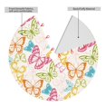 thumbnail image 2 of Sikiie Retro Colorful Butterfly 30-48 inches {designName} Print Christmas Tree Skirt Snowman Xmas Tree Skirt with Edge Christmas Decorations for Holiday Party, 2 of 7