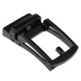 thumbnail image 1 of Men's Rectangular Ratchet Automatic Slide Belt Buckle Replacement Buckle Only Matted Black, 1 of 8