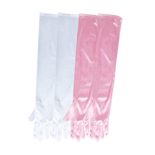 Unique Bargains Women Stretchy Opera Length Full Finger Gloves Pairs