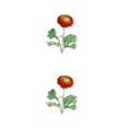 thumbnail image 1 of Yuarrent 2 piezas de flores artificiales con buena sensación de mano para decoraciones de hogar y fiestas, arreglo inodoro Type2 NO2, 1 of 6