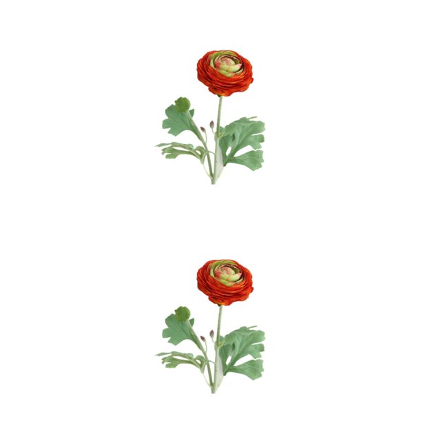 Yuarrent 2 piezas de flores artificiales con buena sensación de mano para decoraciones de hogar y fiestas, arreglo inodoro Type2 NO2