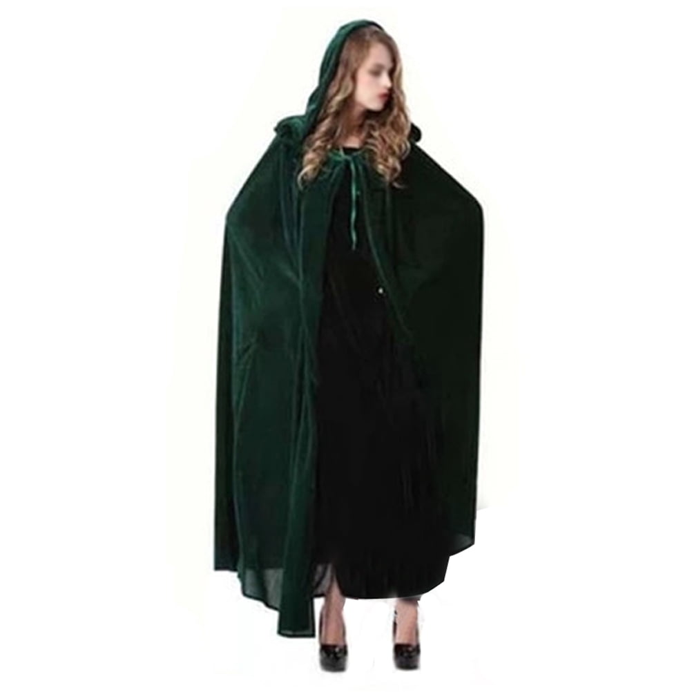 Buy Halloween Witch Cloak Wizard Hooded Robe Cloak Cosplay Masquerade