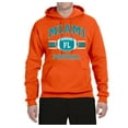 thumbnail image 2 of Wild Bobby City of Miami MIA American Football Fantasy Fan | Mens Sports Hooded Sweatshirt Graphic Hoodie, Orange, 2XL, 2 of 3