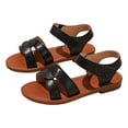 thumbnail image 5 of Gubotare Girls Sandals Dressy Toddler Girls Summer Side Zipper Open Toe Strappy Casual Sandals (Toddler/Little Kid) Size 3 (Black,3 Big Kid), 5 of 6