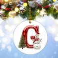 thumbnail image 4 of Christmas 2024 Ornament with Letter, Custom Name Christmas Ornament Gifts for Sister Brother, Personalized Alphabet Keepsake Hanging Xmas Tree, Customized Initial Letter Xmas Ornament Present, 4 of 8
