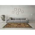 thumbnail image 3 of Ahgly Company Indoor Square Oriental Brown Modern Area Rugs, 7' Square, 3 of 4