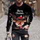 thumbnail image 1 of Seeotter Men‘s Christmas Crewneck 3D Printed Xmas Pullover Jumpers, 1 of 5