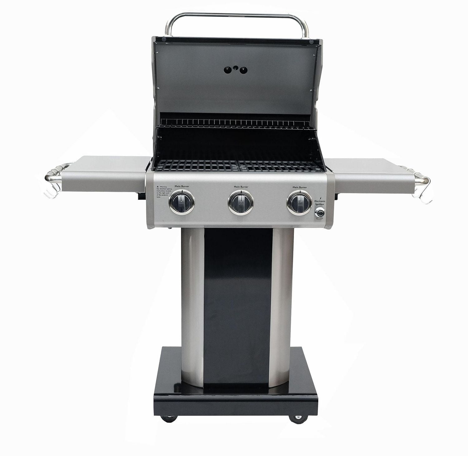 Kenmore 3 Burner Pedestal Gas Grill - Black