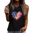 thumbnail image 3 of Danhjin Women Tank Top 4th of July Independence Day's Patriotic Print Sleeveless Tops Summer Casual Going out Party Holiday Graphic Tee, 3 of 6