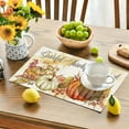 thumbnail image 5 of Fall Pumpkin Placemats Set of 4, Autumn Thanksgiving Day Place Mats Table Mats for Kitchen Dining Table Kitchen Decor Linen 12x18 Inch, 5 of 6